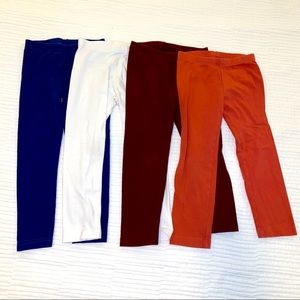 Set lot of 4 pair girls leggings 4T